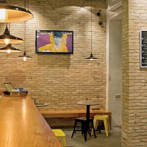 cafe içi tuğla